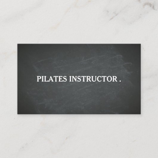 Pilates Yoga Instructor Teacher Visitekaartje (Voorkant)