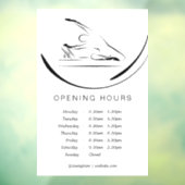 Pilates Zeemeermin op de hervormer Raamsticker (Vel 3)