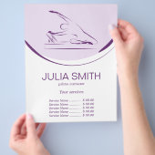 Pilates zeemeermin pose op de reformer | Kleur Flyer (Hand)