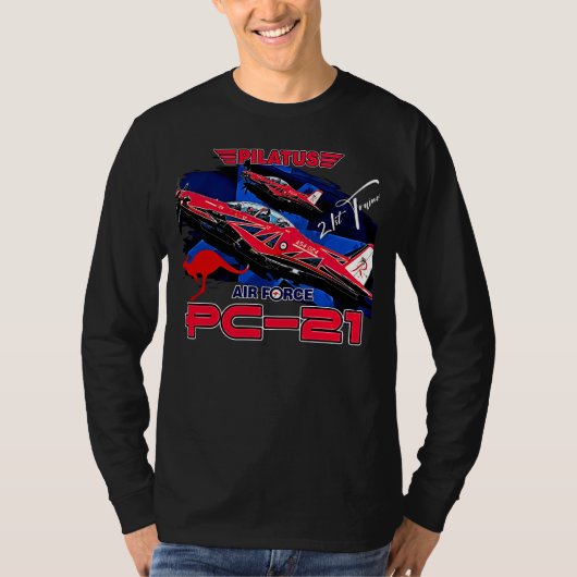 Pilatus PC-21 Advanced Pilot training Vliegtuig T-shirt (Voorkant)