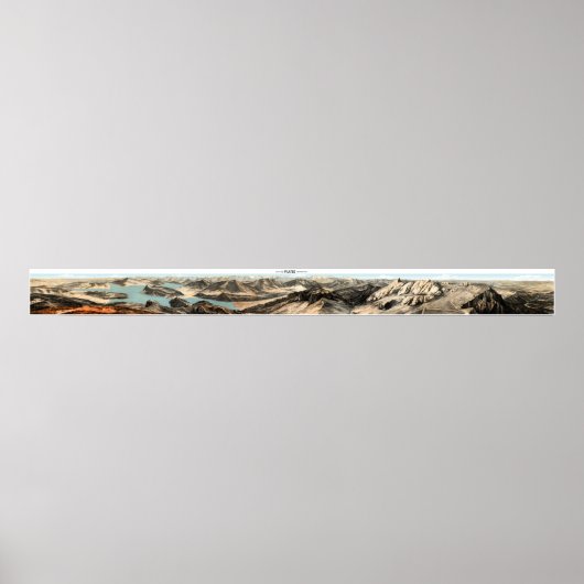 PILATUS Swiss Alps Panorama 360° Poster (Devant)