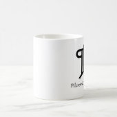 Pilcrow et tasse de café de poignard (Centre)