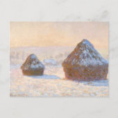 Pile à roues, Carte postale Claude Monet Snow Morn (Devant)