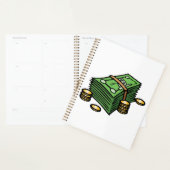 Pile d'argent avec pièces de monnaie (Devant avec enveloppe)