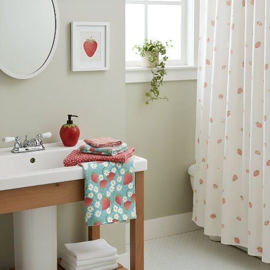 Pile de fraise bleu ciel