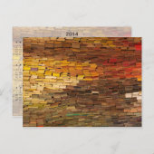 Pile de livres 2014 Calendrier Carte postale (Devant / Derrière)