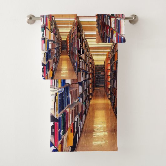 Pile de livres de bibliothèque Ensemble de serviet (En situation)