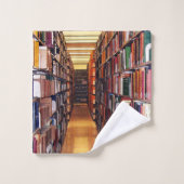 Pile de livres de bibliothèque Ensemble de serviet (Gant de toilette)