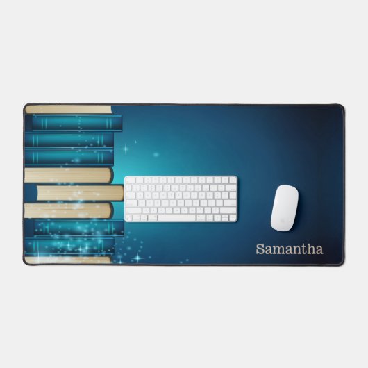 Pile de livres Design Desk Mat (Clavier et souris)