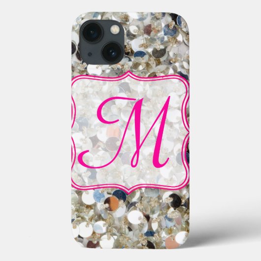 Pile de Parties scintillant Coque ipad Monogramme (Verso)