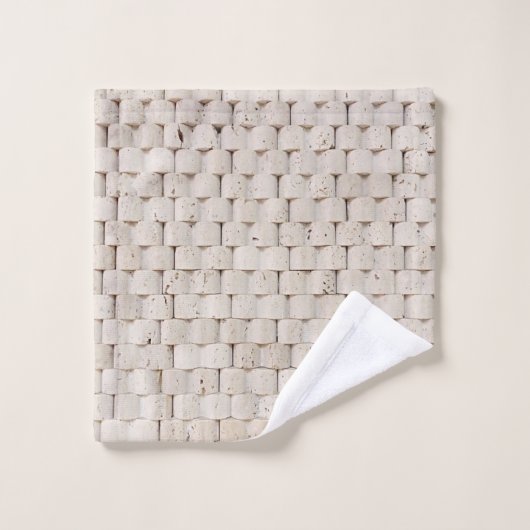 Pile de planches en bois brun (Gant de toilette)