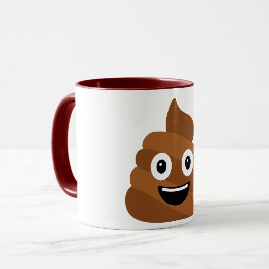 Pile de Poo Emoji Café Mug (Devant gauche)