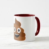 Pile de Poo Emoji Café Mug (Devant droit)