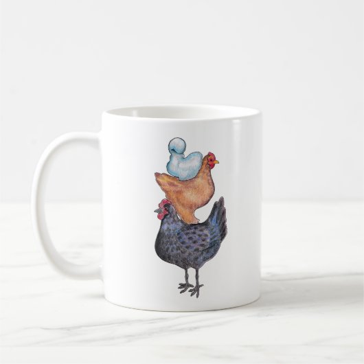 Pile de tasse de poules (Gauche)