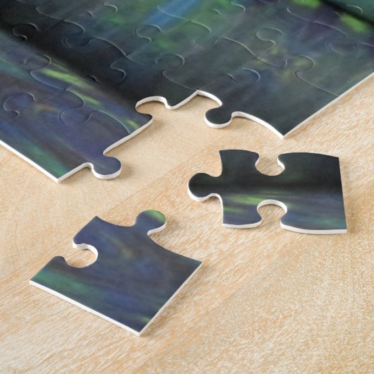 Pile de tissu bleu vert Puzzle (Côté)