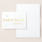 Pile D'Or À Ma Belle Carte De Mariage De Mari Mari (Affichage)