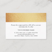 Pile d'or moderne - Bon de réduction (Dos)