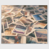 Pile of Vintage Photographs Cadeaupapier (Vlak)