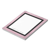 Pile or rose et Bloc-notes à bordure noire 5,5 pou (Tourné)