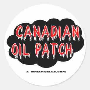 Pile pétrolière canadienne, Sticker pour champs pé