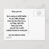 PILE PILE ART INVITATION CARTE POSTALE (Dos)