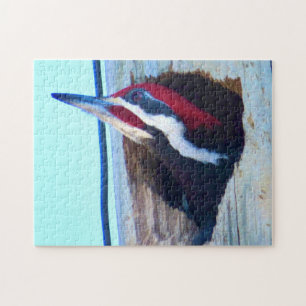 Pileated Woodpecker - Bird Puzzle Legpuzzel