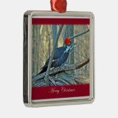 Pileated Woodpecker Merry Christmas Ornament (Rechts)