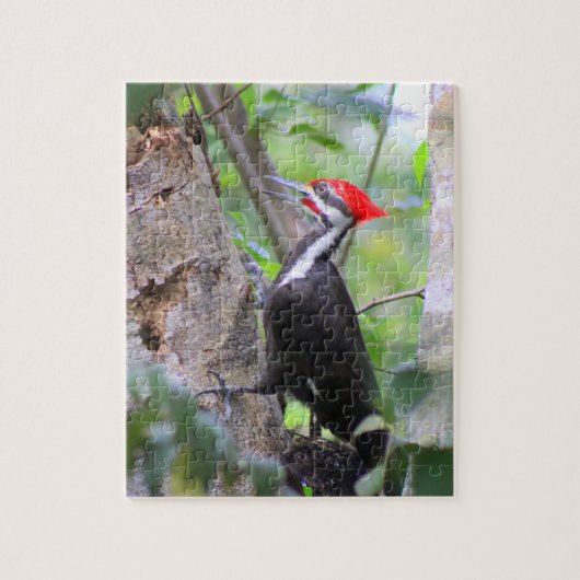 Pileated Woodpecker Puzzle Legpuzzel (Verticaal)