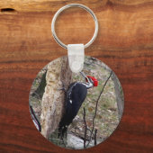 Pileated Woodpecker Sleutelhanger (Voorkant)