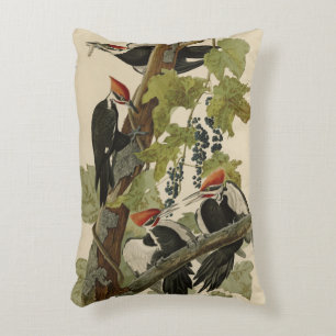 Pileated Woodpecker uit Audubon Birds of America Accent Kussen