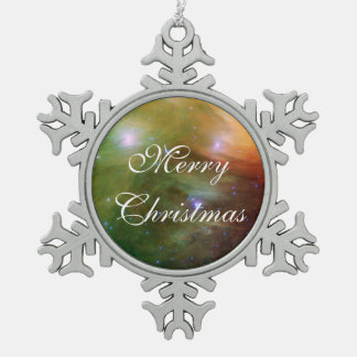 Pileiades sterren in infrarood SSC2007 07A Tin Sneeuwvlok Ornament