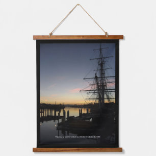 Pilgrim bij zonsopgang hangend wandkleed