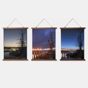 Pilgrim bij zonsopgang hangend wandkleed