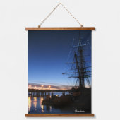 Pilgrim bij zonsopgang hangend wandkleed (Voorkant 3)