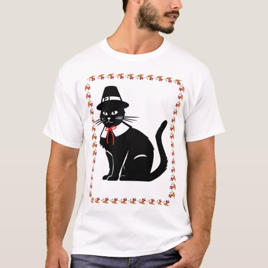Pilgrim Cat Oversized T-Shirt (Devant)