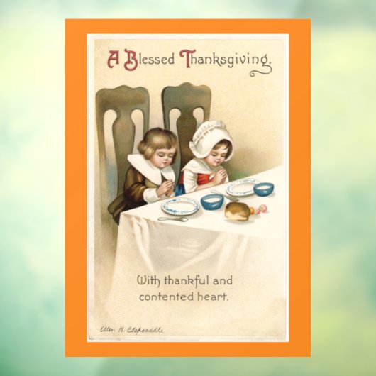 Pilgrim Children Praating Window Cling Raamsticker (Vel 3)