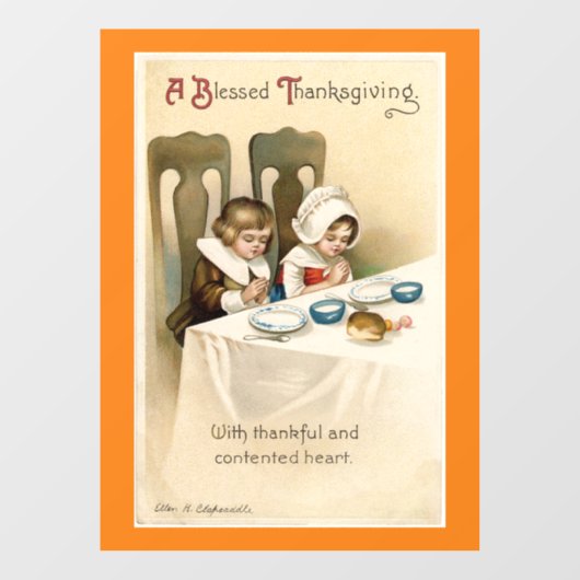 Pilgrim Children Praating Window Cling Raamsticker (Vel)