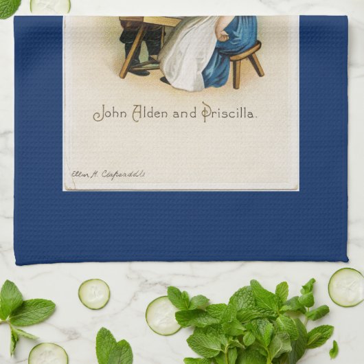 Pilgrim Couple Theedoek (Gevouwen)