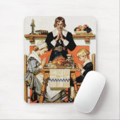 Pilgrim Familie. kunstgeschenk Muismat (Met muis)