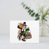 Pilgrim Harvest Briefkaart (Staand voorkant)