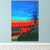 Pilgrim in het dagerpunt Dana Canvas Afdruk (Insitu (Houten vloer))