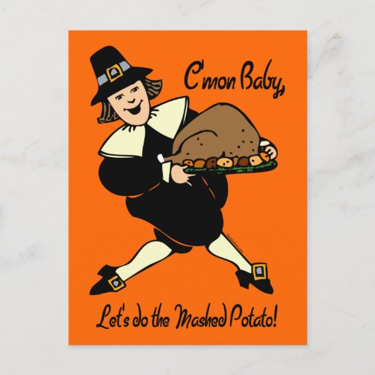 Pilgrim Mashed Potato Briefkaart (Voorkant)