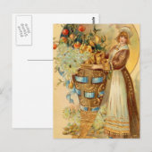 Pilgrim met oogstpaard briefkaart (Voorkant / Achterkant)