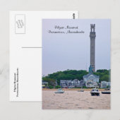Pilgrim Monument Provincetown MA Briefkaart (Voorkant / Achterkant)