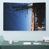 Pilgrim op dagfoto spandoek (Beurs)