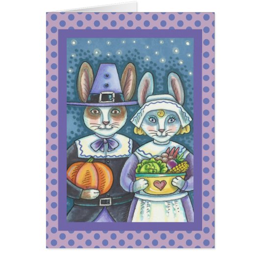 PILGRIM RABBITS MERCI DE VOUS ACCUEILLIR CARTE DE  (Devant)