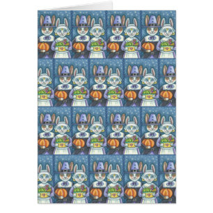 PILGRIM RABBITS MERCI DE VOUS ACCUEILLIR CARTE DE