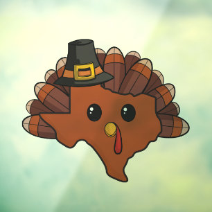 Pilgrim Texas Turkey Raamsticker