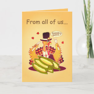 Pilgrim Turkey (Thanksgiving)-kaart Feestdagen Kaart