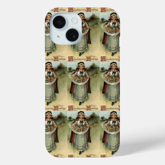 Pilgrim Woman  Thanksgiving Case-Mate iPhone Case (Achterkant)